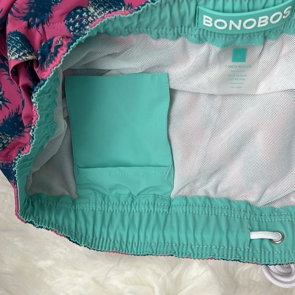 NWOT Bonobos Swim Trunks Pineapples Size L